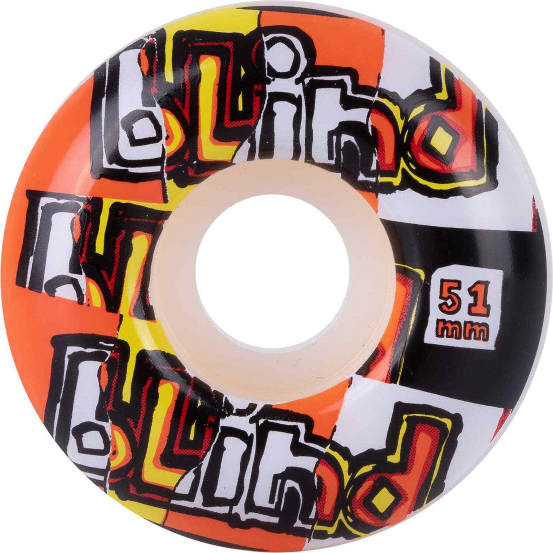 Blind OG Ripped Skateboard Wheels Red Orange 51mm