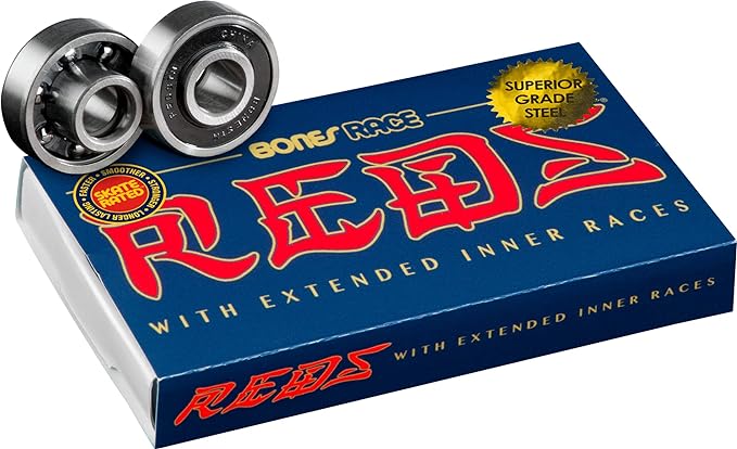 Bones Race Reds Skateboard Bearings 608 mm x 8