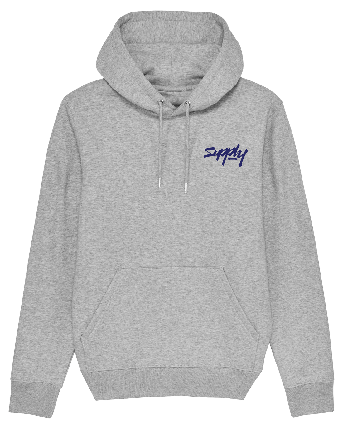 Grey Skater Hoodie, Surf Life Front Print