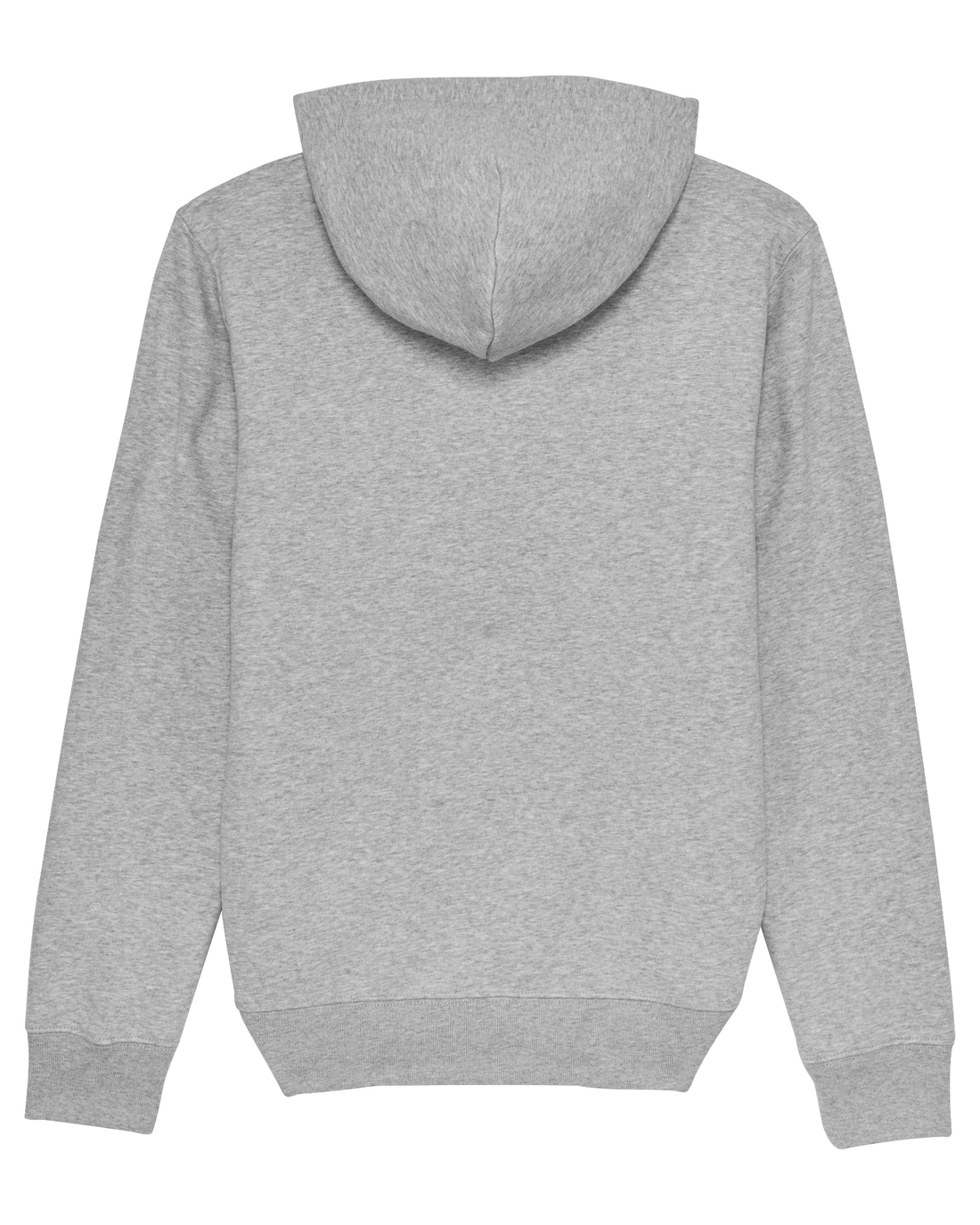 Grey Skater Hoodie, Tiger Ride Grey Back Print