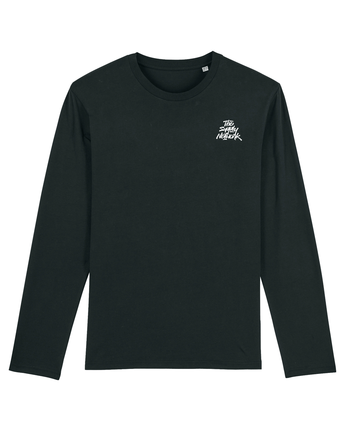 Black Skater Long Sleeve, The Supply Network Front Print