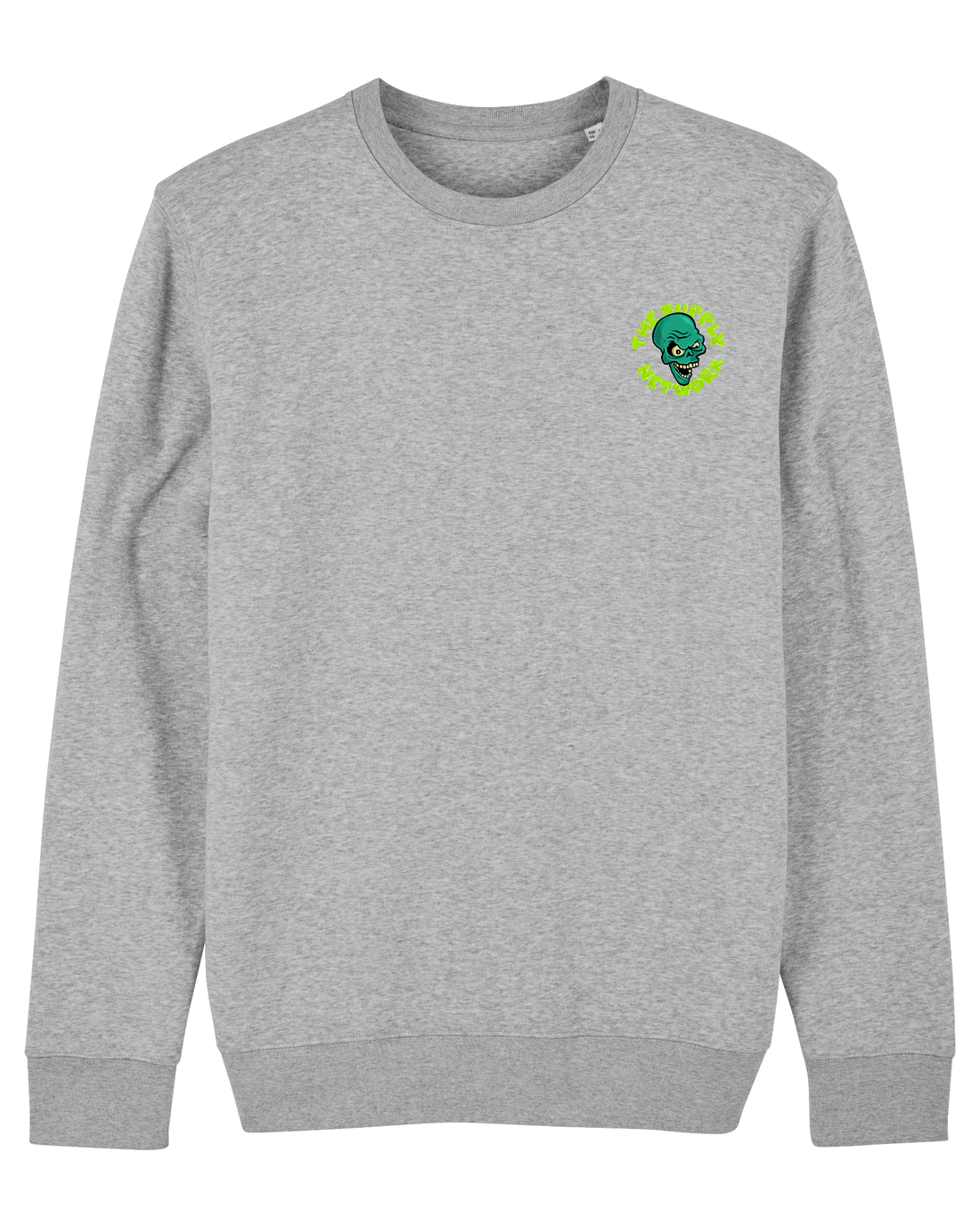 Grey Skater Sweatshirt, No Bad Days Front Print