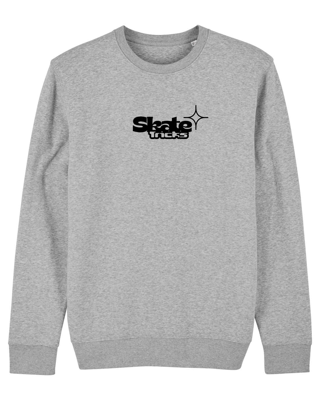 Grey Skater Sweatshirt, Skate Tricks Front Print