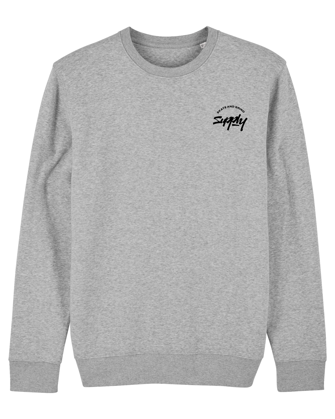 Grey Skater Sweatshirt, Skate & Grind Front Print