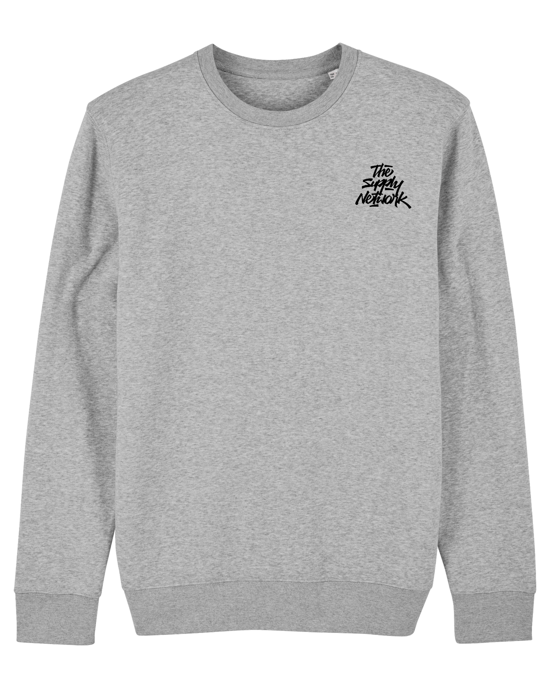 Grey Skater Sweatshirt, The Supply Network Front Print