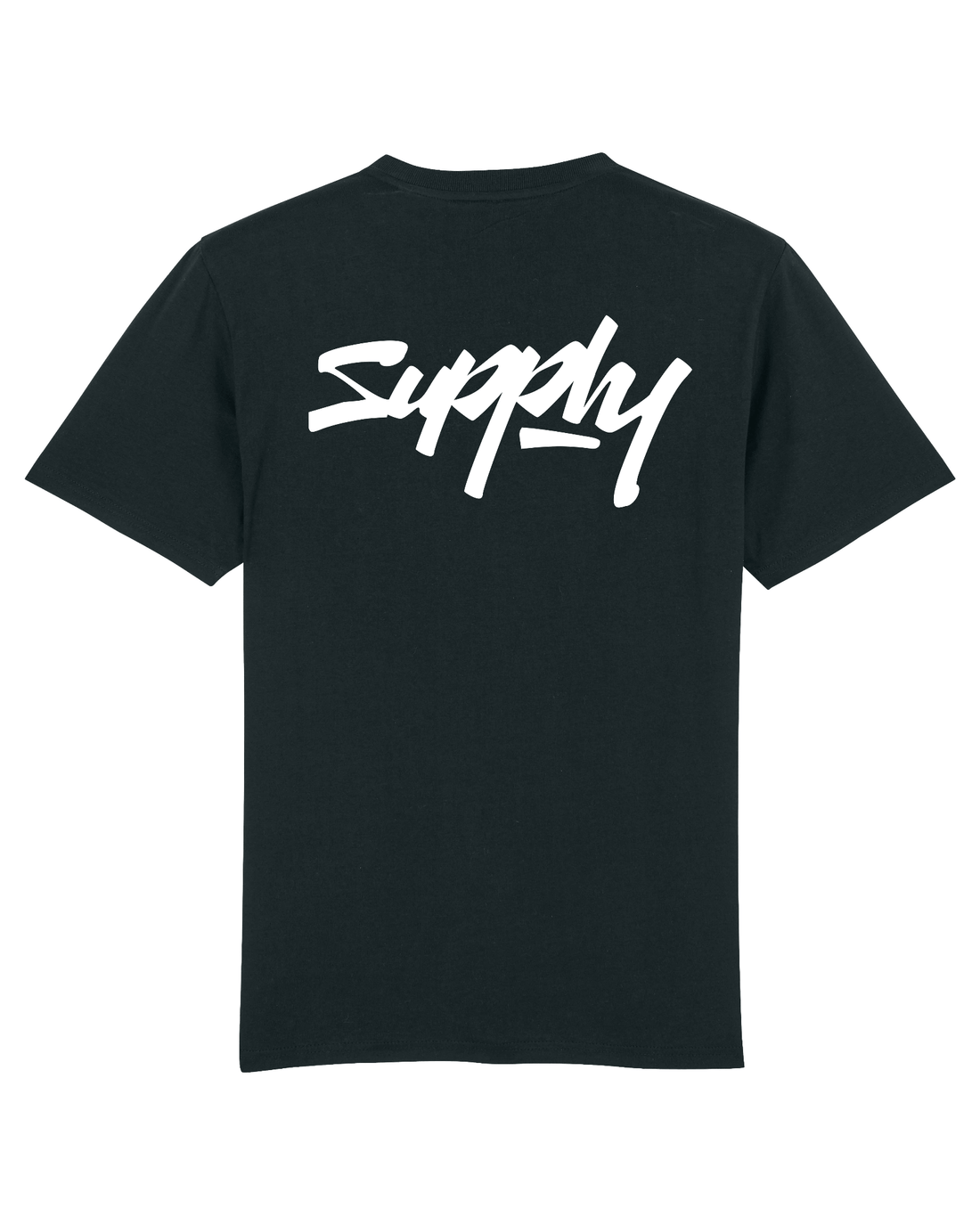 Black Skater T-Shirt, Supply V2 Back Print