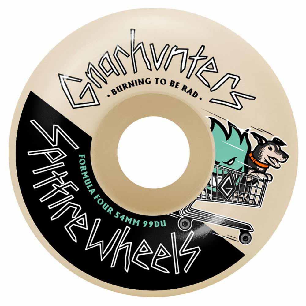 Spitfire Formula Four Skateboard Wheels Gnar hunters Classic White 54mm