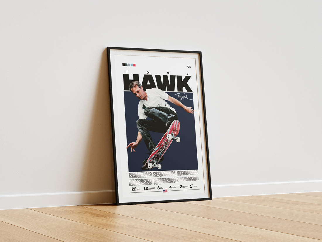 Tony Hawk Skateboard Poster