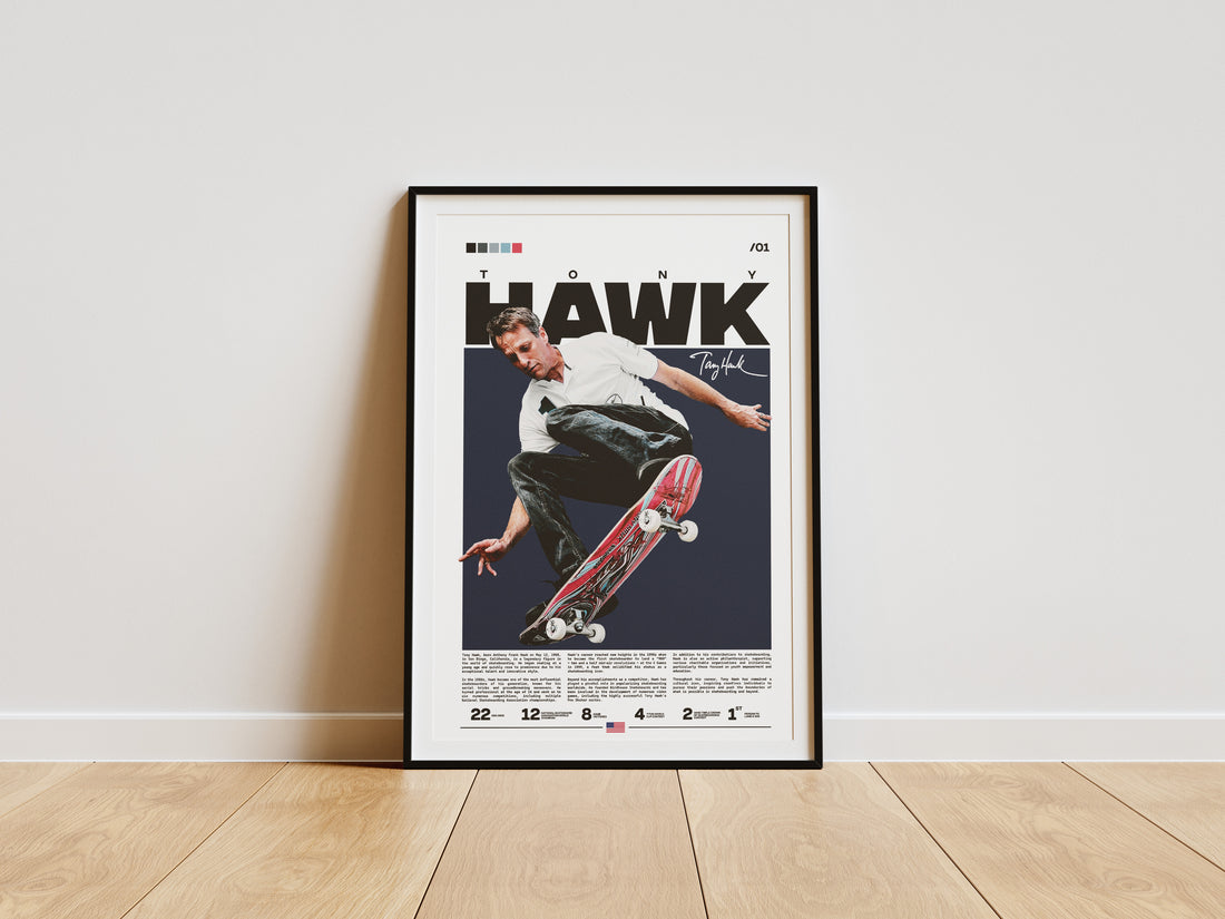 Tony Hawk Skateboard Poster