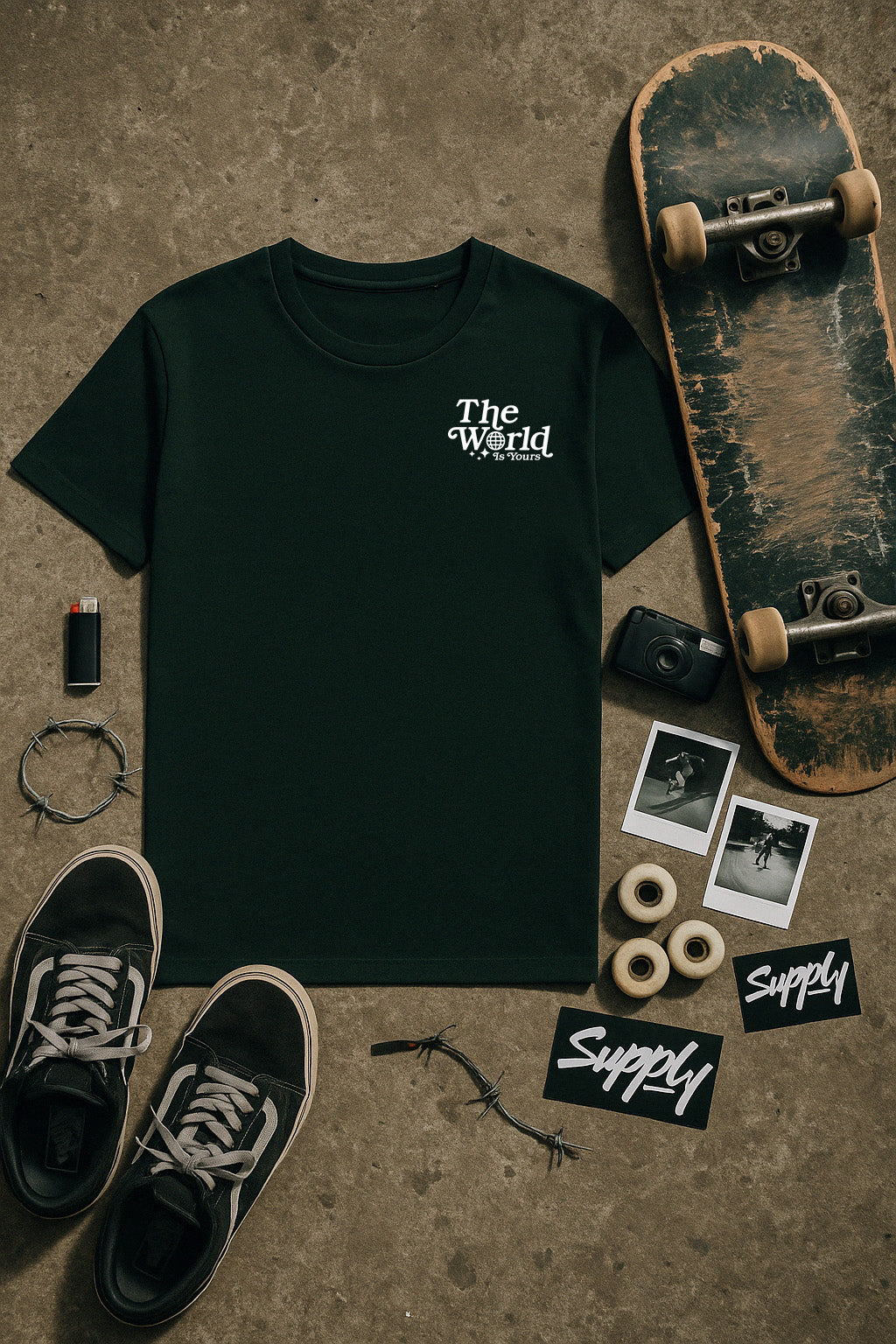 'The World Is Yours' Skateboard T-Shirt