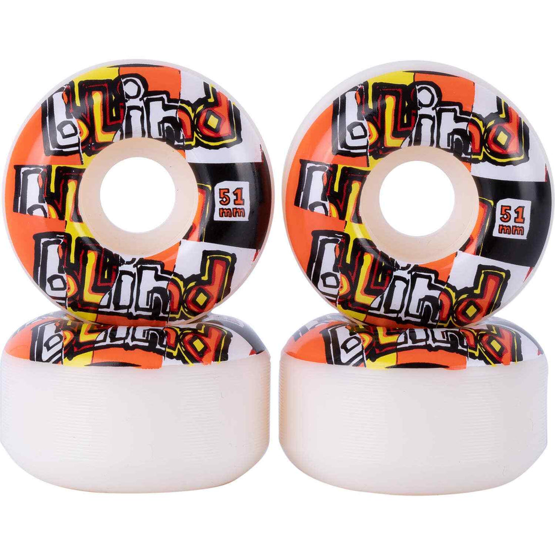 Blind OG Ripped Skateboard Wheels Red Orange 51mm