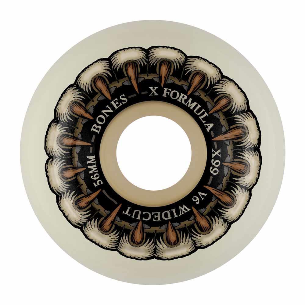 Bones Skateboard Wheels Grippin Wolf 99AV6 Wide Cut
