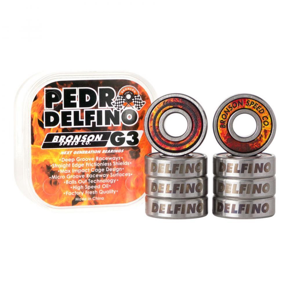 Bronson Speed Co Skateboard Bearings G3 Pedro Delfino