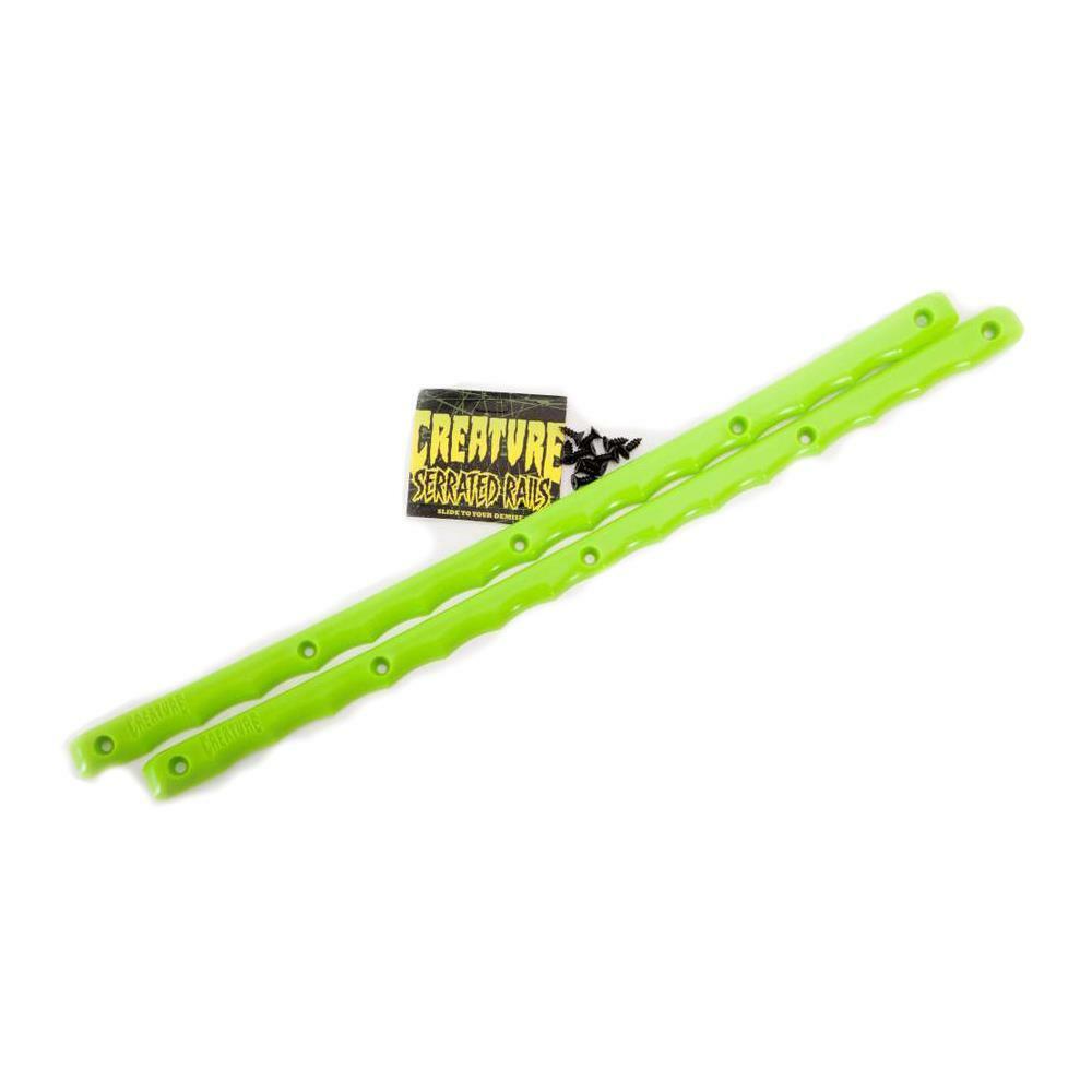 Creature Serrated Skateboard Rails Green