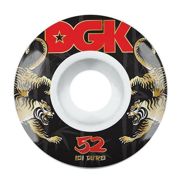 DGK Skateboards Strength Skateboard Wheels 101a White 52mm