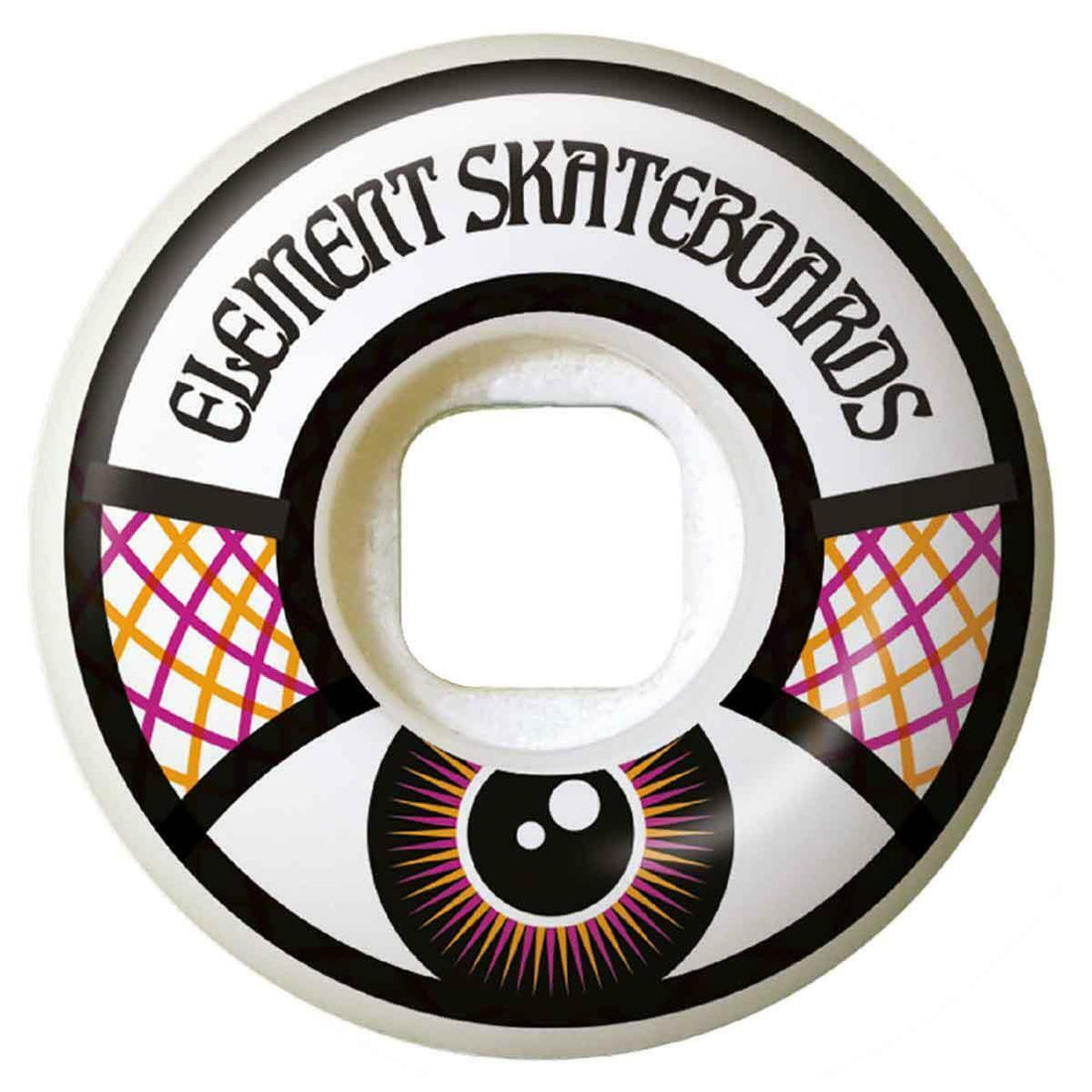 Element Moondust Skateboard Wheel White 53mm