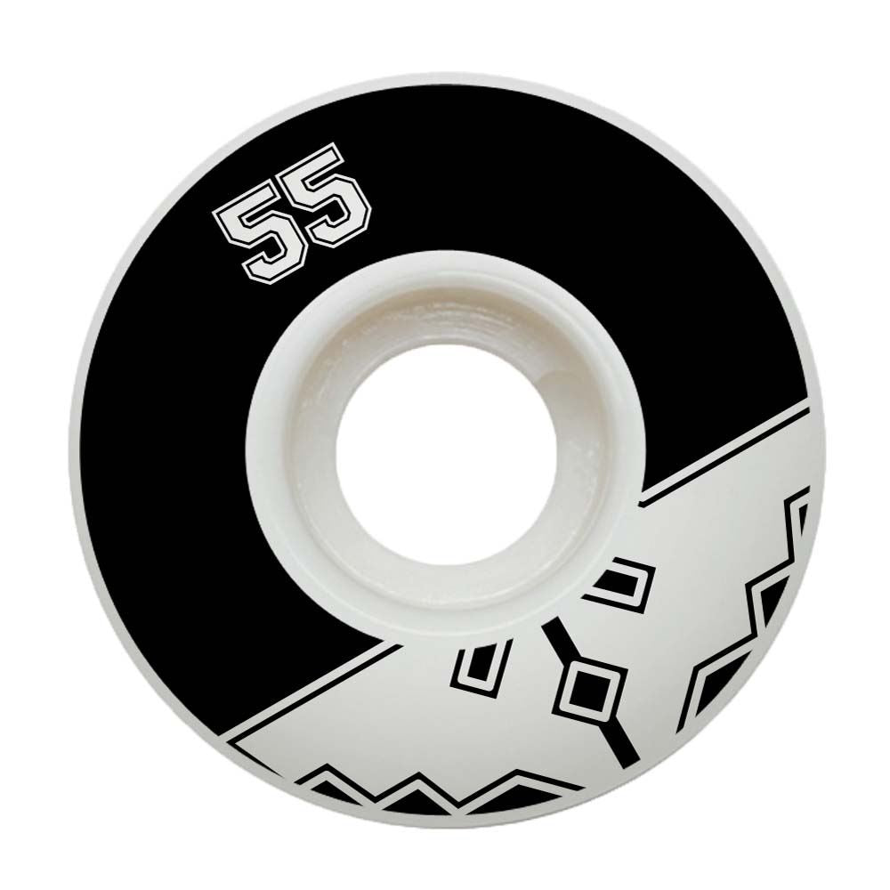 Fracture Skateboards Uni Classic Skateboard Wheels Black 55mm
