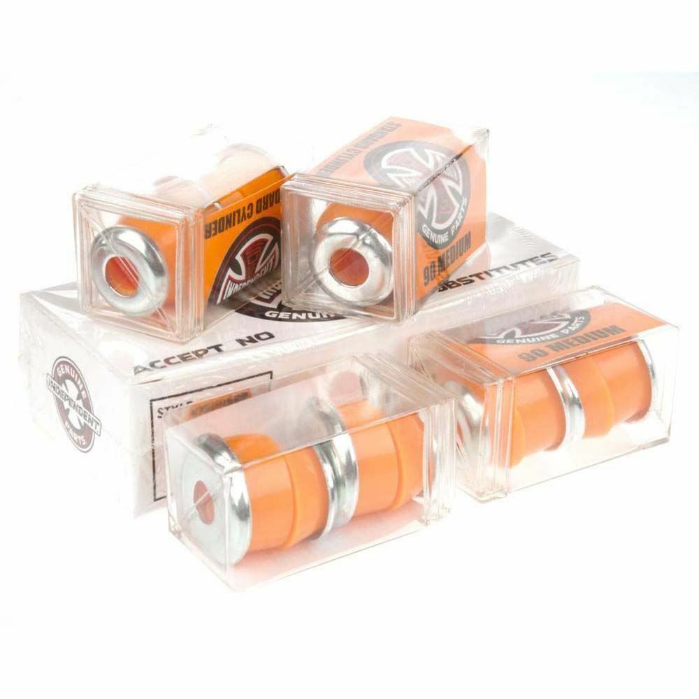 Indy Standard Cylinder Skateboard Truck Bushings Medium Orange 90A