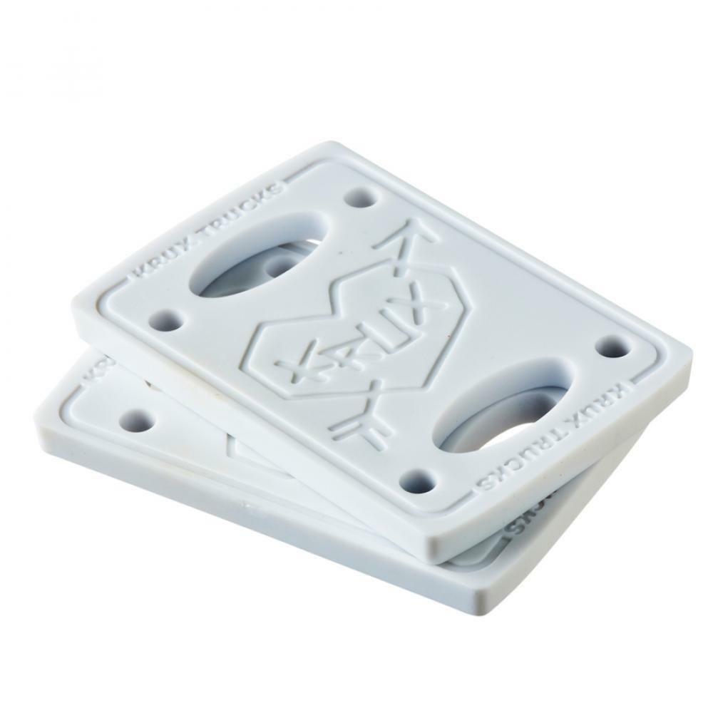 Krux Risers Skateboard Riser Pads White 1/4"