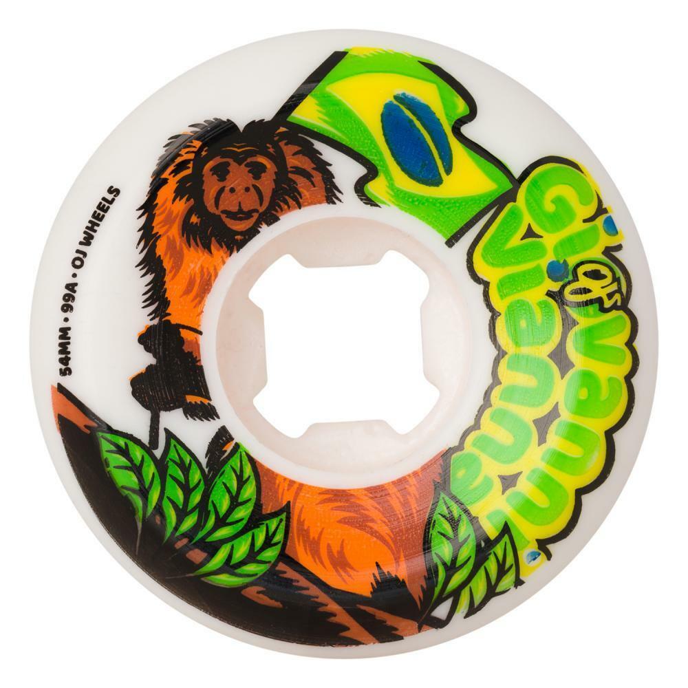 OJ Wheels Elite Hardline Vianna Tam Tam Skateboard Wheel 99A White 54mm