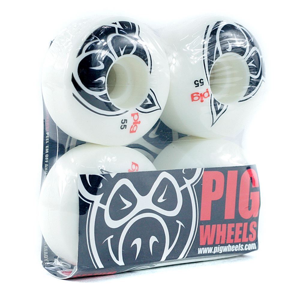 Pig Head Skateboard Wheels Natural 55mm