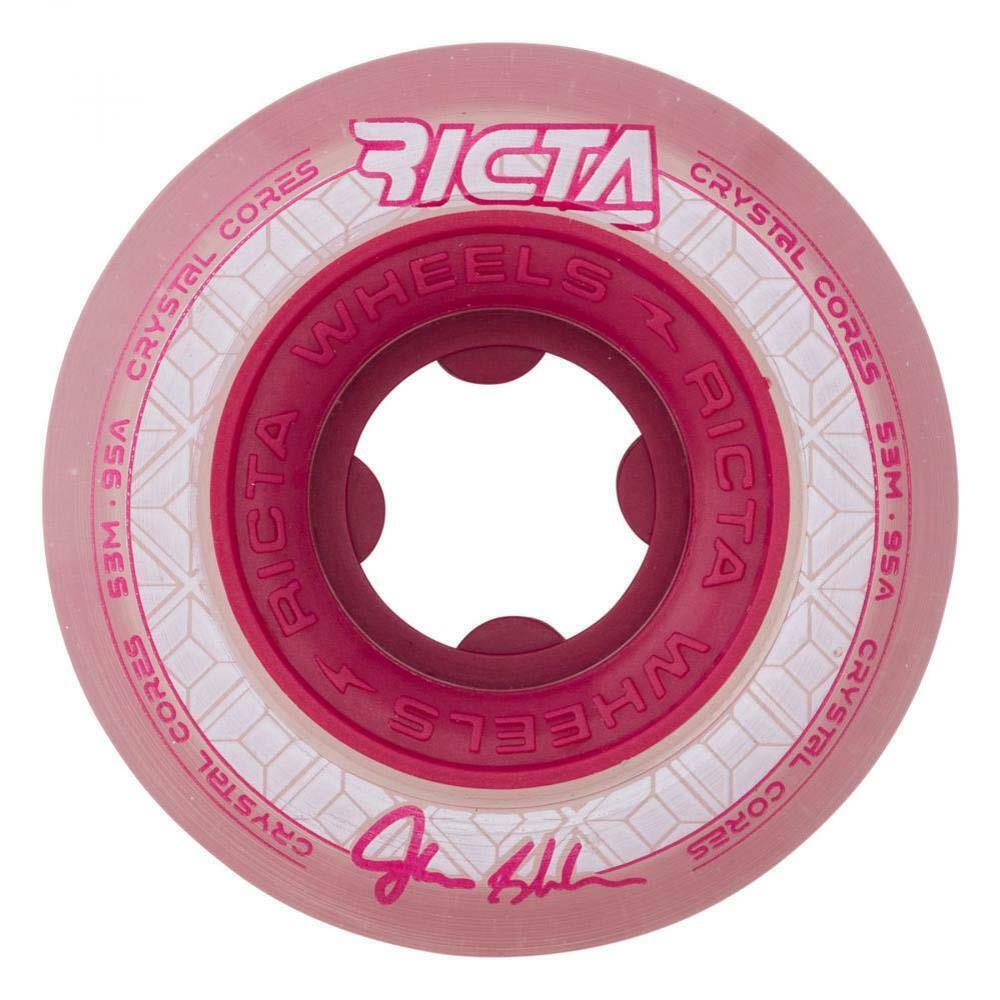 Ricta Skateboard Wheels Crystal Cores 95a Red 53mm