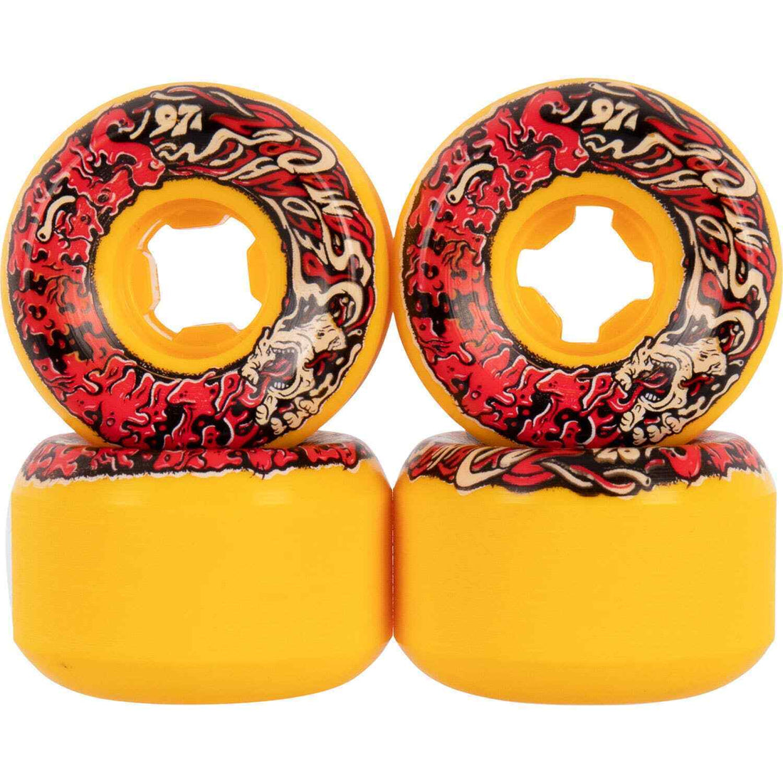 Santa Cruz Slime Balls Vomit Mini II 97a Skateboard Wheels 54mm