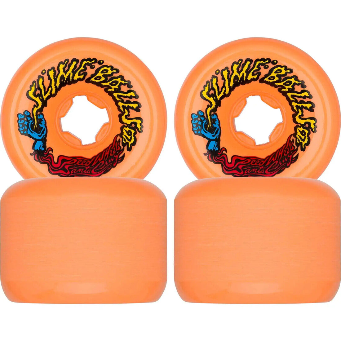 Santa Cruz Slime Balls Vomits Skateboard Wheels - Orange 60mm