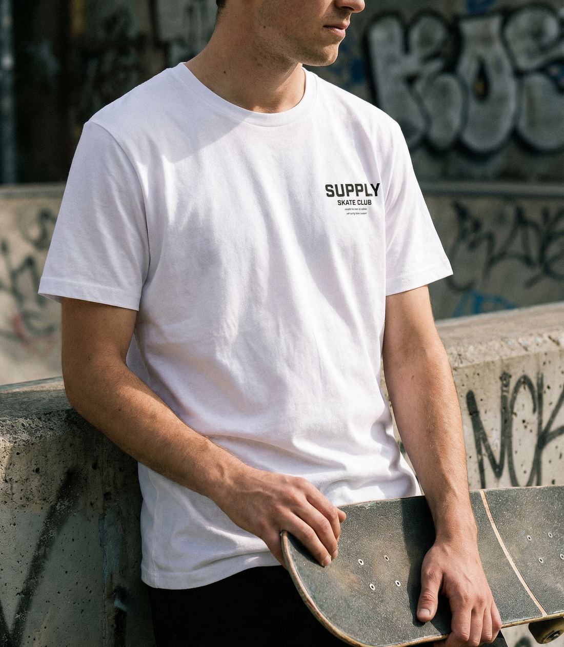 Skate Origin The Supply Network White T-shirt