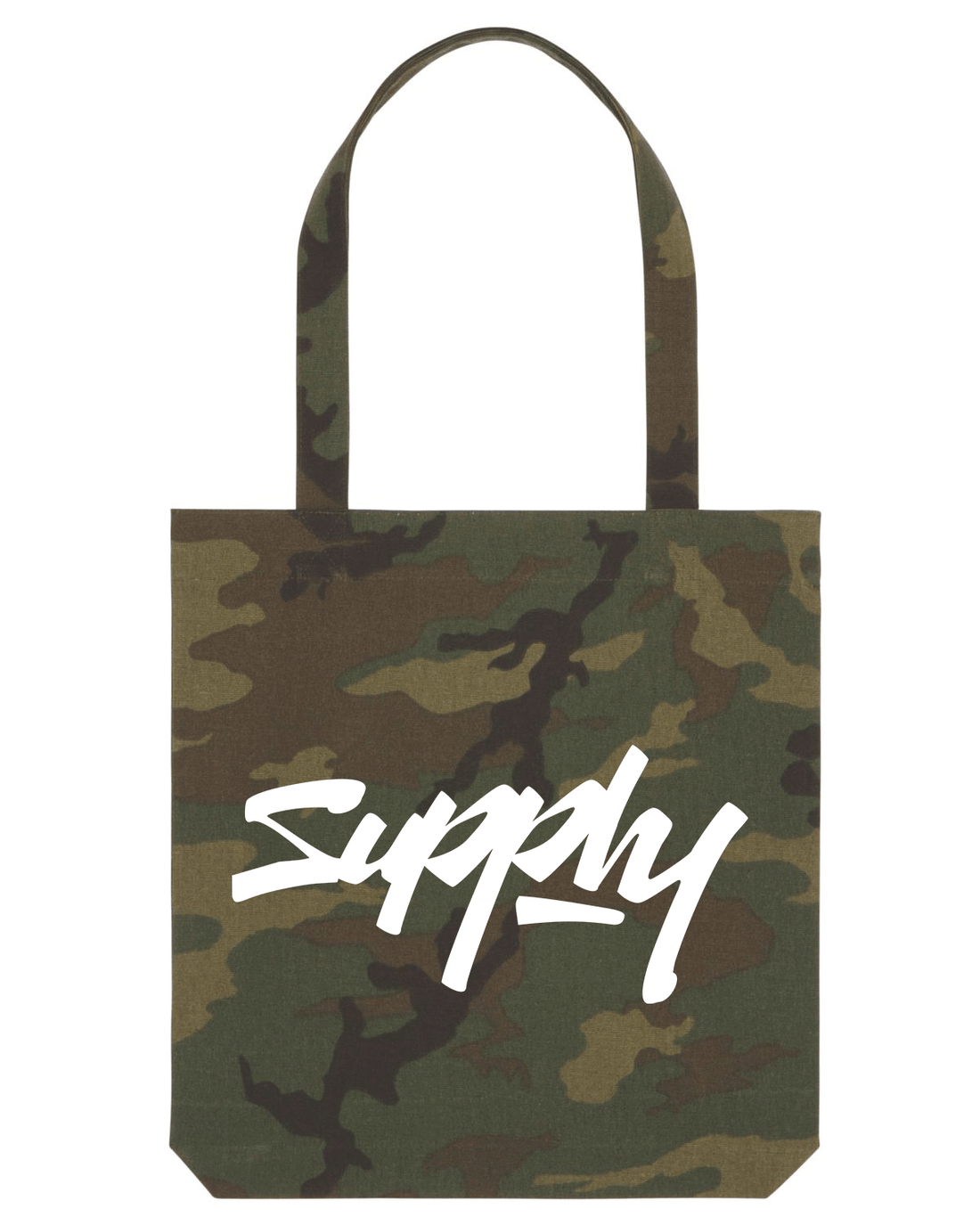 Camouflage Skater Tote Shopping Bag Front Print