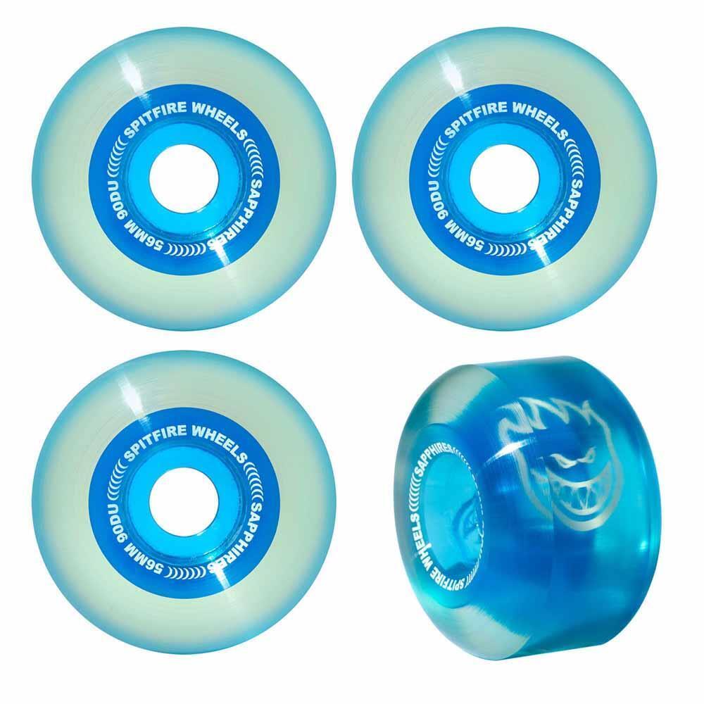 Spitfire Skateboard Wheels Sapphire 90DU Outer Core Blue 56mm