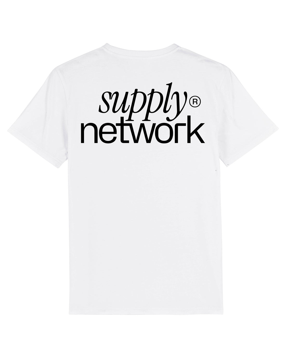Black Skater T-Shirt Supply Tribe Back Print